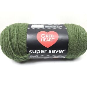 Red Heart Medium Thyme Green Yarn Skein 364 Yds. 100% Acrylic Rated 4